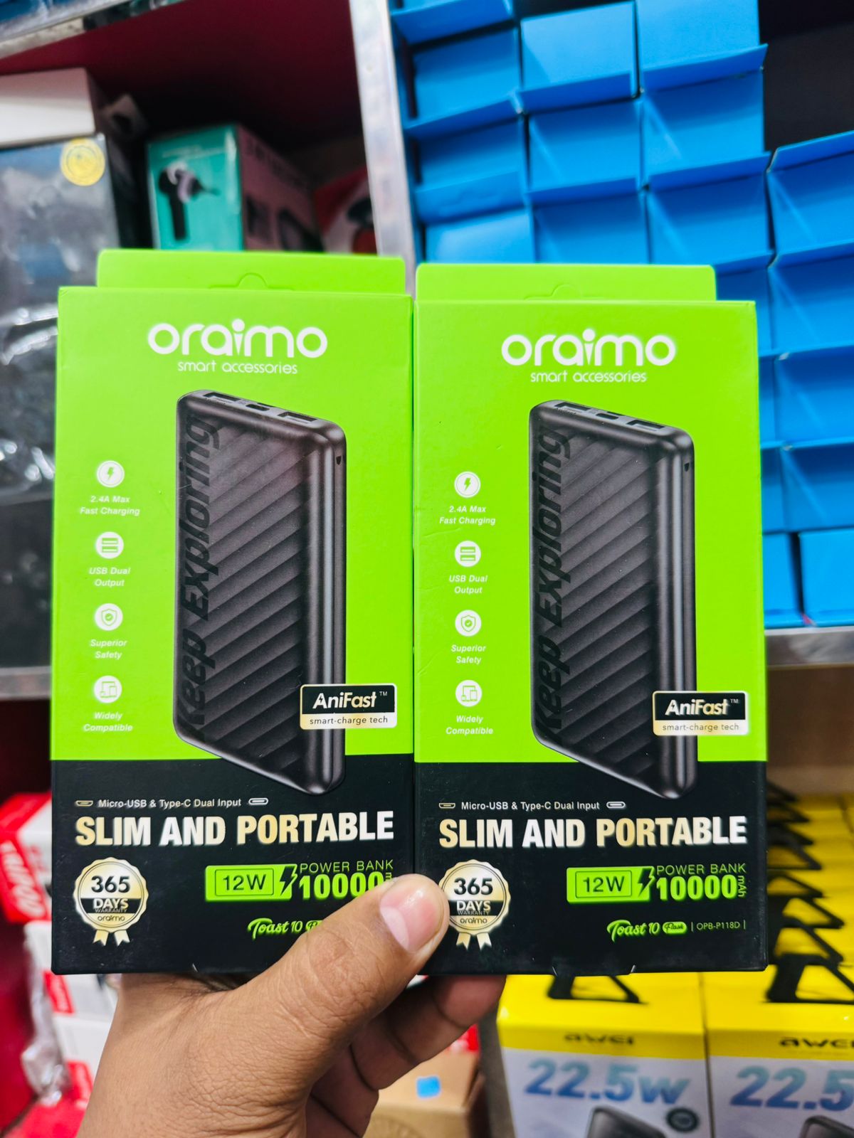 Oraimo Toast 10 Flash OPB-P118D 10000mAh Power Bank